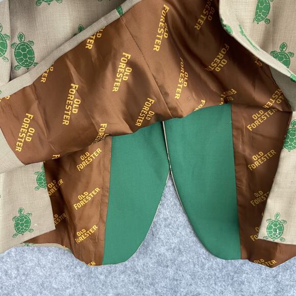 Old Forester Kentucky Turtle Derby Blazer Sports Coat Mens XXL 50L AOP Rare - Picture 14 of 16